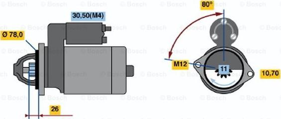 BOSCH 0 986 018 331 - Motorino d'avviamento autozon.pro