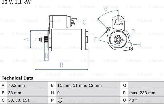 BOSCH 0 986 018 200 - Motorino d'avviamento autozon.pro