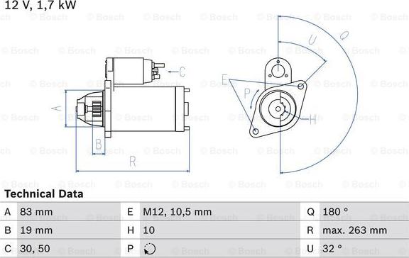 BOSCH 0 986 018 210 - Motorino d'avviamento autozon.pro