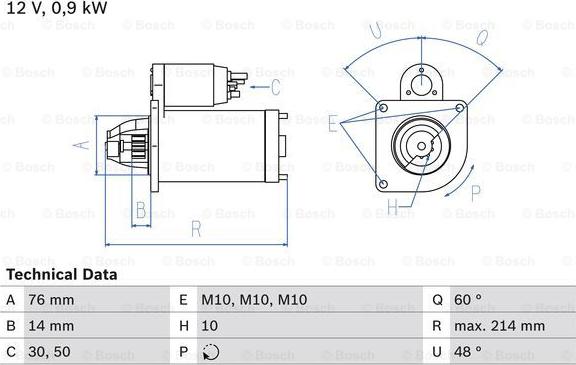 BOSCH 0 986 018 230 - Motorino d'avviamento autozon.pro