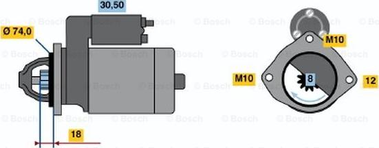 BOSCH 0 986 018 721 - Motorino d'avviamento autozon.pro