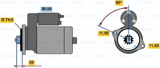 BOSCH 0 986 013 981 - Motorino d'avviamento autozon.pro