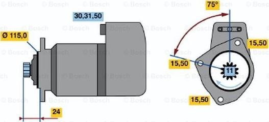 BOSCH 0 986 013 440 - Motorino d'avviamento autozon.pro