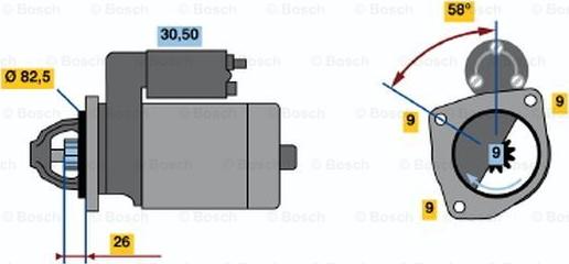 BOSCH 0 986 013 640 - Motorino d'avviamento autozon.pro