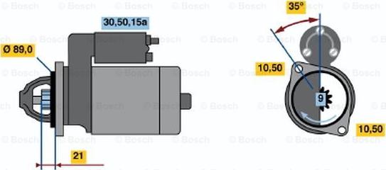 BOSCH 0 986 013 160 - Motorino d'avviamento autozon.pro