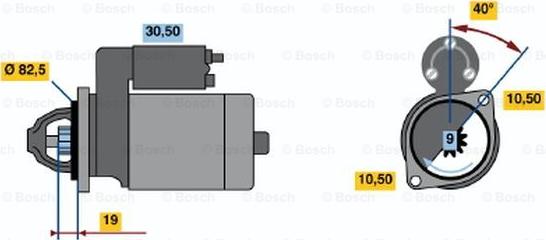 BOSCH 0 986 013 100 - Motorino d'avviamento autozon.pro