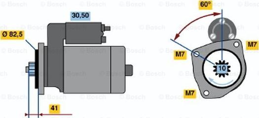 BOSCH 0 986 013 831 - Motorino d'avviamento autozon.pro