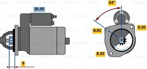 BOSCH 0 986 013 210 - Motorino d'avviamento autozon.pro