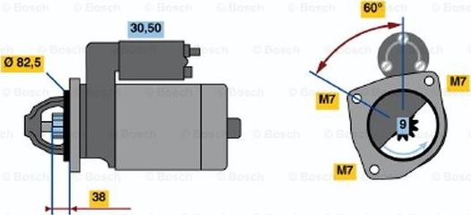 BOSCH 0 986 013 791 - Motorino d'avviamento autozon.pro