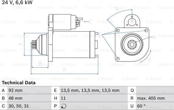 BOSCH 0 986 012 480 - Motorino d'avviamento autozon.pro