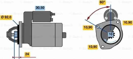 BOSCH 0 986 012 470 - Motorino d'avviamento autozon.pro