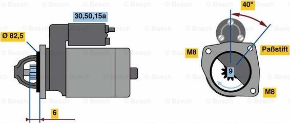 BOSCH 0 986 012 570 - Motorino d'avviamento autozon.pro