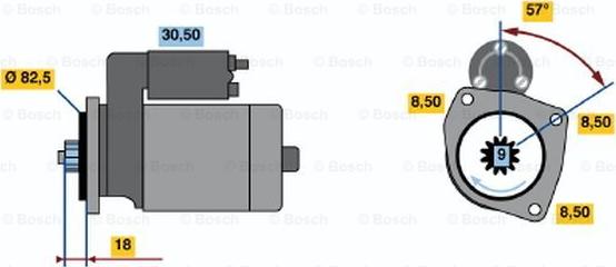 BOSCH 0 986 012 650 - Motorino d'avviamento autozon.pro