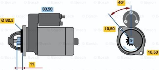 BOSCH 0 986 012 101 - Motorino d'avviamento autozon.pro