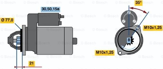 BOSCH 0 986 012 171 - Motorino d'avviamento autozon.pro