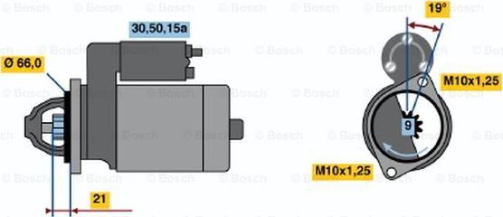 BOSCH 0 986 012 221 - Motorino d'avviamento autozon.pro