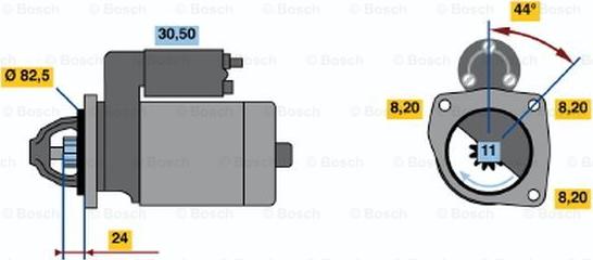 BOSCH 0 986 017 950 - Motorino d'avviamento autozon.pro