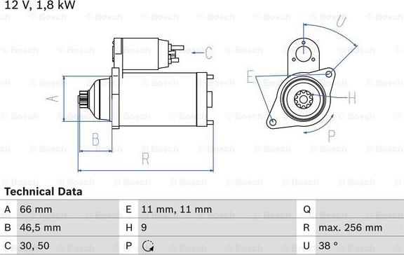 BOSCH 0 986 017 450 - Motorino d'avviamento autozon.pro