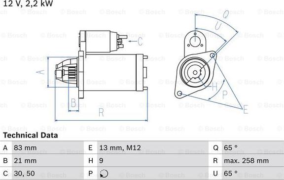 BOSCH 0 986 017 480 - Motorino d'avviamento autozon.pro