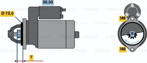 BOSCH 0 986 017 571 - Motorino d'avviamento autozon.pro