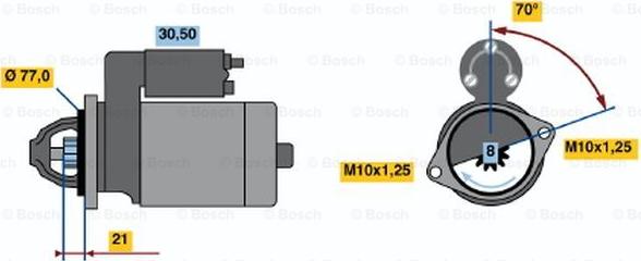 BOSCH 0 986 017 691 - Motorino d'avviamento autozon.pro