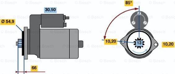 BOSCH 0 986 017 641 - Motorino d'avviamento autozon.pro