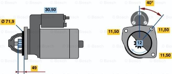 BOSCH 0 986 017 681 - Motorino d'avviamento autozon.pro