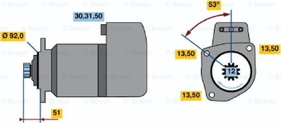 BOSCH 0 986 017 050 - Motorino d'avviamento autozon.pro