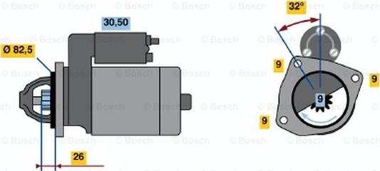 BOSCH 0 986 017 010 - Motorino d'avviamento autozon.pro