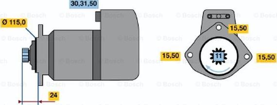 BOSCH 0 986 017 850 - Motorino d'avviamento autozon.pro