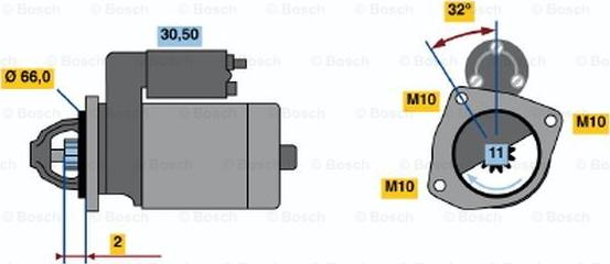 BOSCH 0 986 017 391 - Motorino d'avviamento autozon.pro