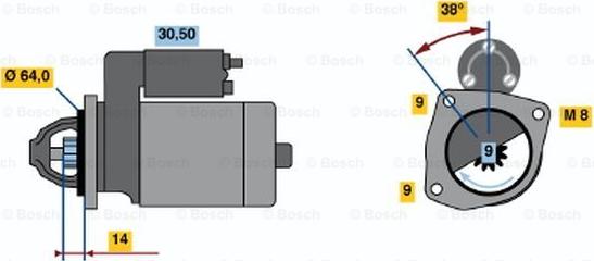 BOSCH 0 986 017 781 - Motorino d'avviamento autozon.pro