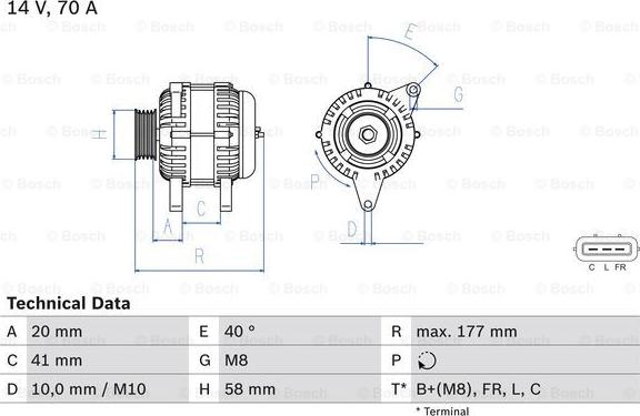 BOSCH 0 986 084 030 - Alternatore autozon.pro