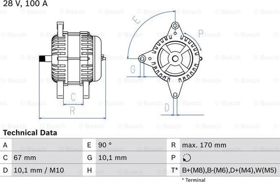 BOSCH 0 986 084 180 - Alternatore autozon.pro