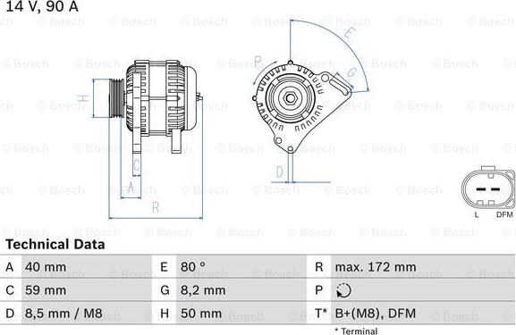 BOSCH 0 986 084 320 - Alternatore autozon.pro