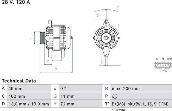 BOSCH 0 986 085 310 - Alternatore autozon.pro