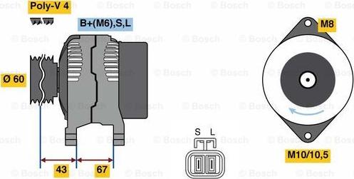 BOSCH 0 986 080 940 - Alternatore autozon.pro