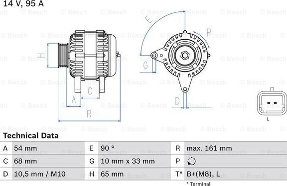 BOSCH 0 986 080 960 - Alternatore autozon.pro