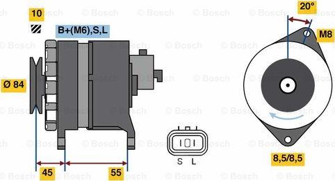 BOSCH 0 986 080 910 - Alternatore autozon.pro