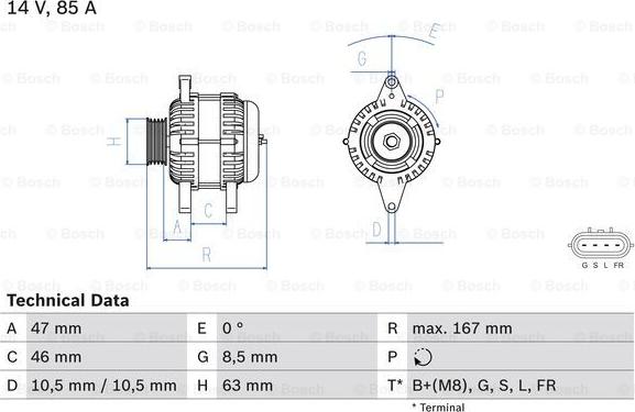 BOSCH 0 986 080 480 - Alternatore autozon.pro