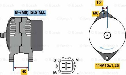 BOSCH 0 986 080 470 - Alternatore autozon.pro