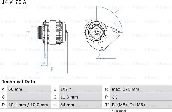 BOSCH 0 986 080 560 - Alternatore autozon.pro