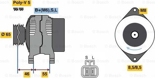 BOSCH 0 986 080 690 - Alternatore autozon.pro