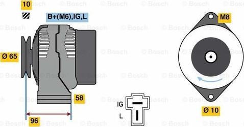 BOSCH 0 986 080 620 - Alternatore autozon.pro