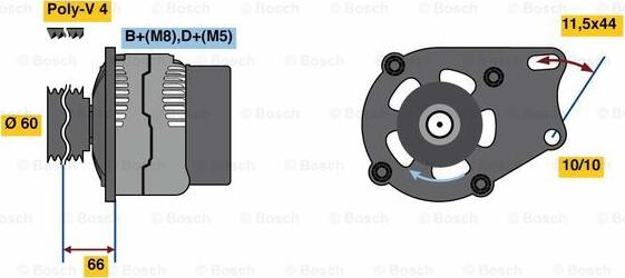 BOSCH 0 986 080 670 - Alternatore autozon.pro