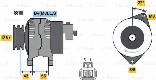 BOSCH 0 986 080 020 - Alternatore autozon.pro