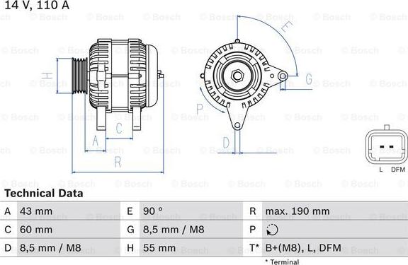 BOSCH 0 986 080 140 - Alternatore autozon.pro