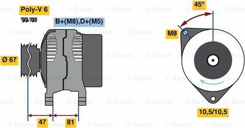 BOSCH 0 986 080 120 - Alternatore autozon.pro