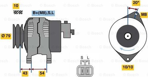 BOSCH 0 986 080 840 - Alternatore autozon.pro