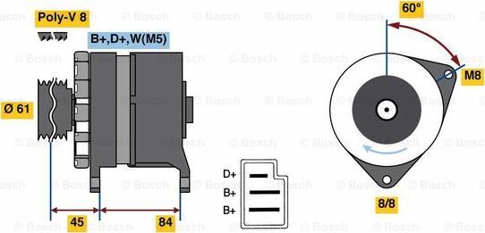 BOSCH 0 986 080 850 - Alternatore autozon.pro